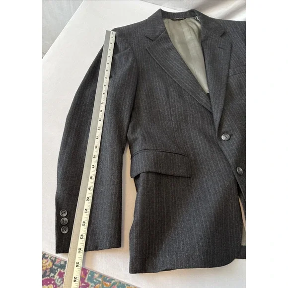 VTG Cricketeer Harris Men's 40S Tweed Wool Blazer Pinstripe Suit Jacket Ivy Trad
